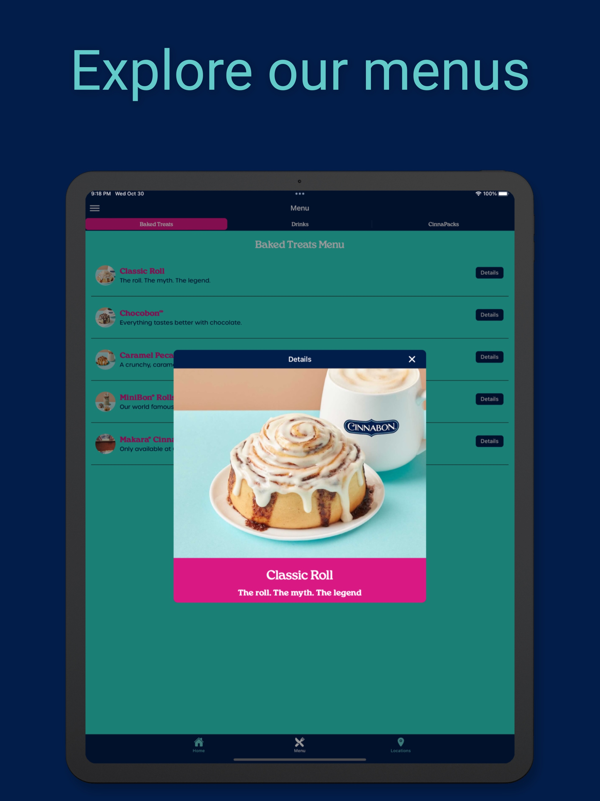 Cinnabon Australia Loyalty App