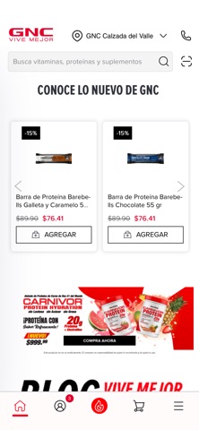 GNC México iPhone screenshot