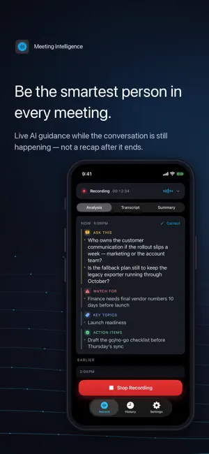 Meeting Intelligence screenshot 1