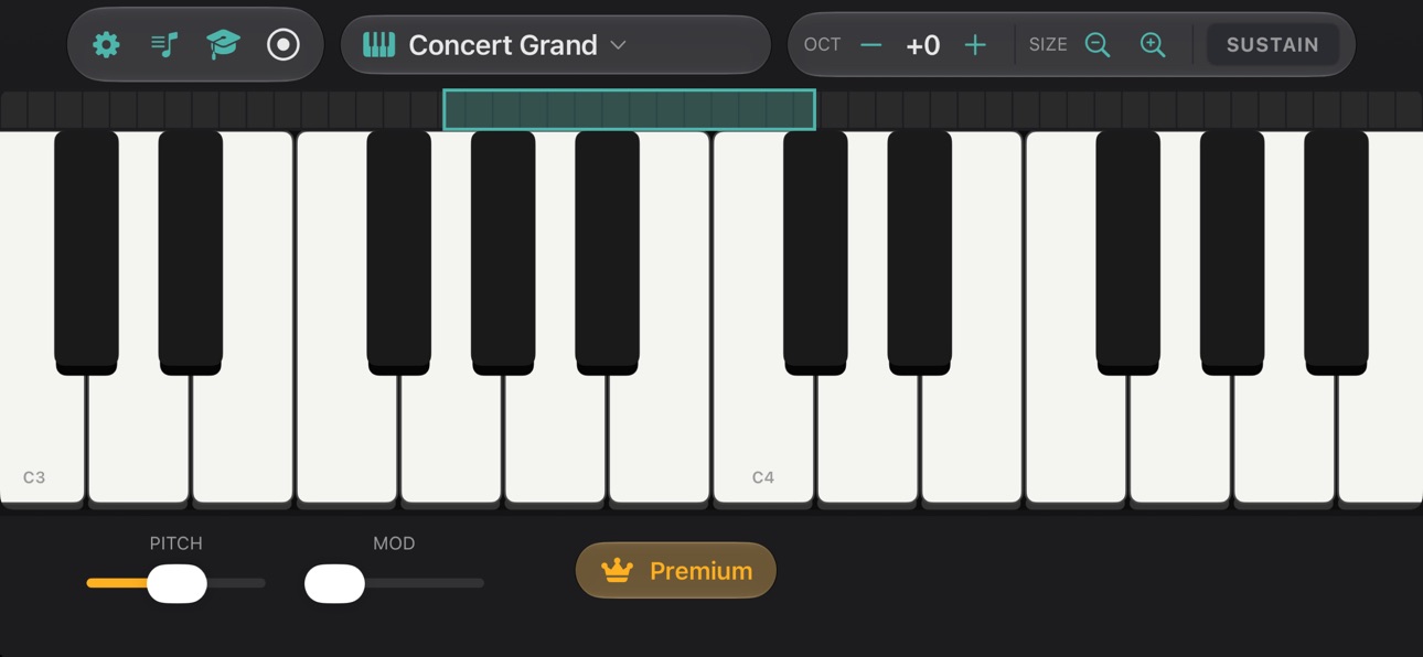 Screenshot 1 of Mega Piano: Piano Keyboard