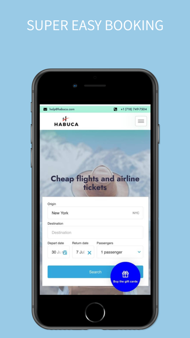 Habuca: Flights, Hotel & Cars Screenshot