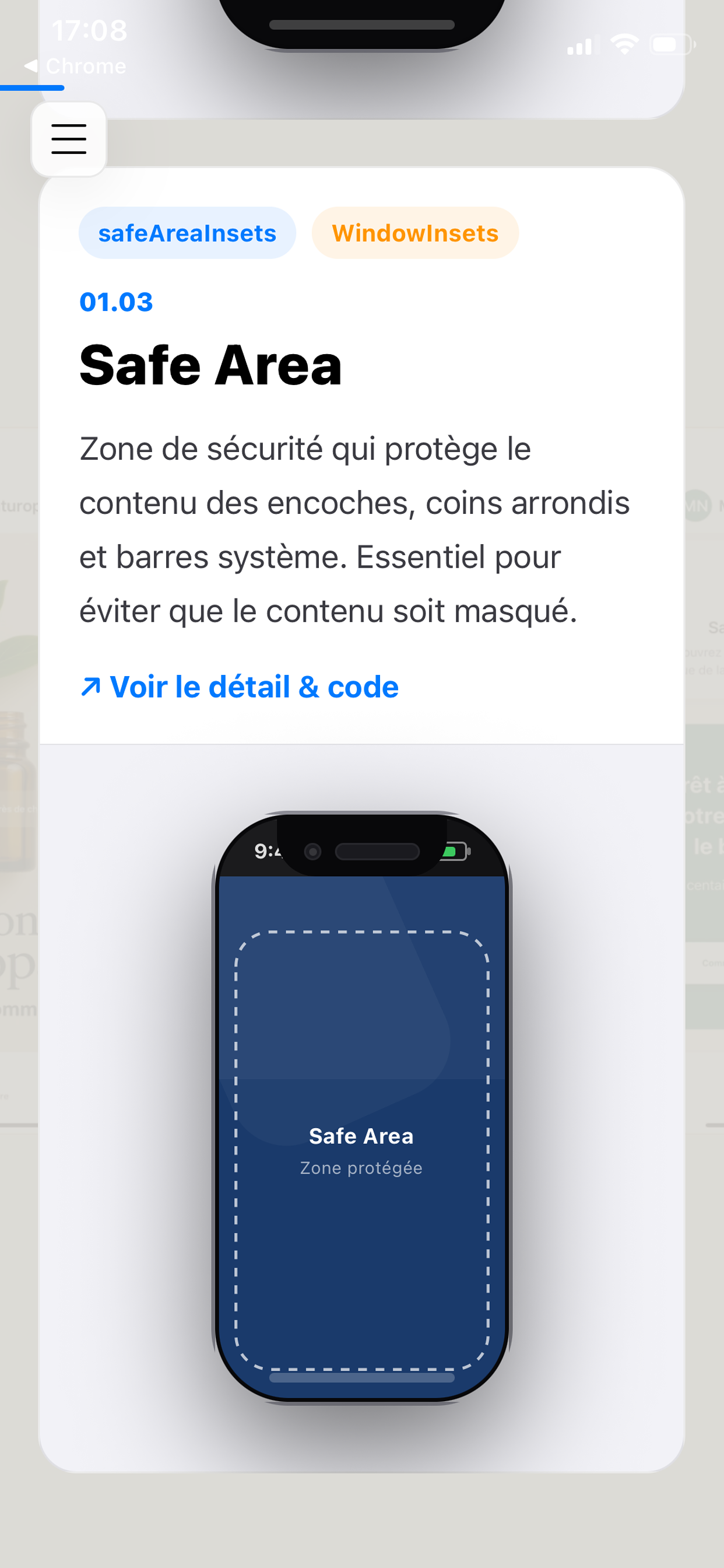 Lexique UI Mobile