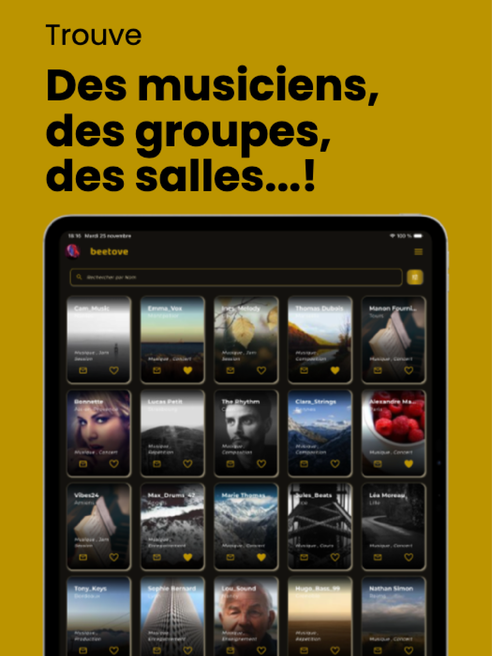 beetove – Réseau de musiciens