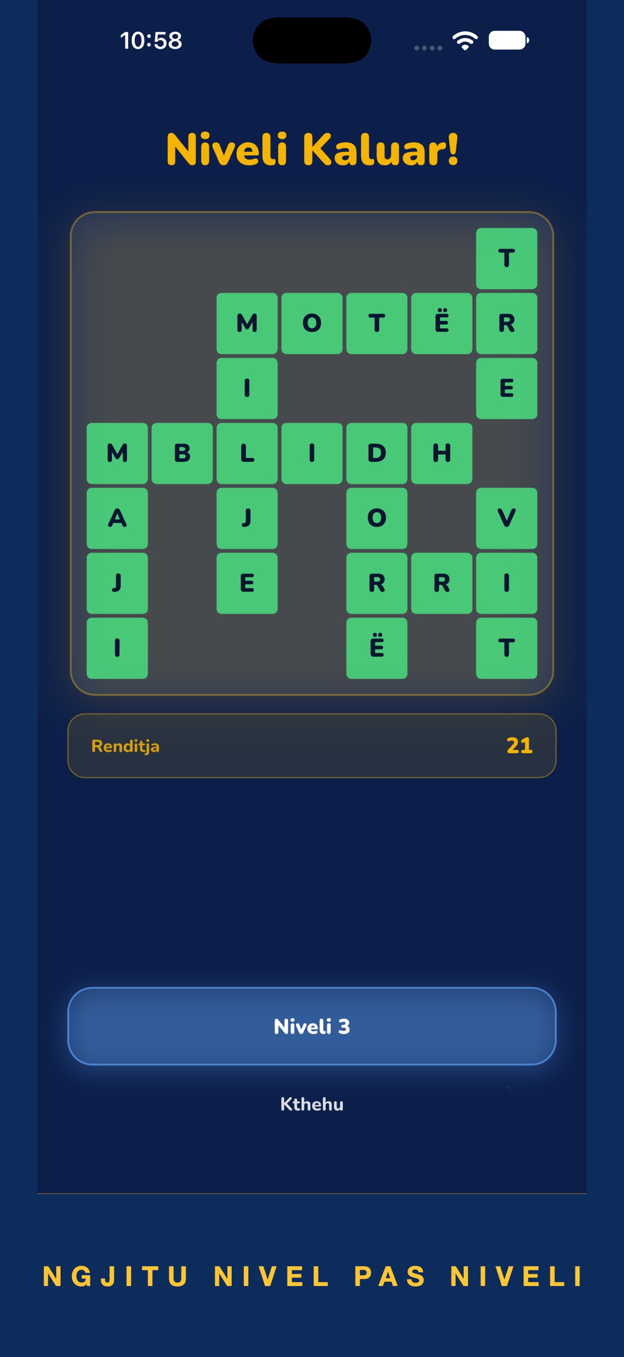 Screenshot 1 of Fjalekryq