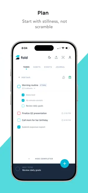 Fold - Today, Contained screenshot 2