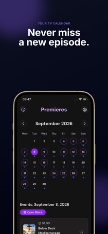 Premiery: TV Show Tracker Screenshot 1 of 3