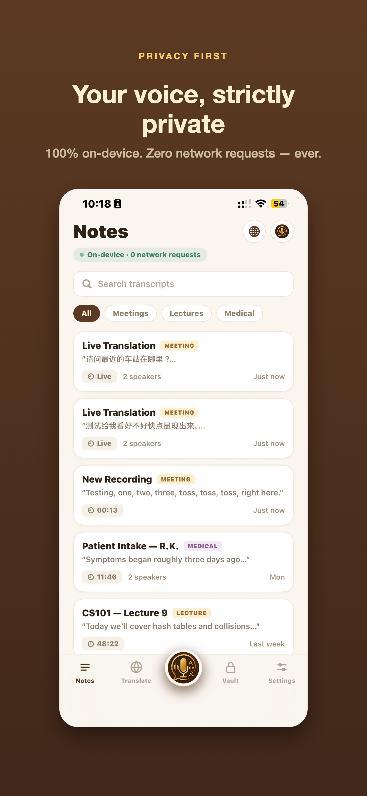 Minimo: Voice Translate & Note screenshot 4