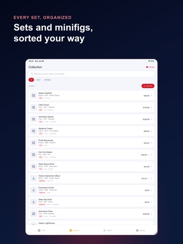 Brick Collector: Set Tracker iPad screenshot