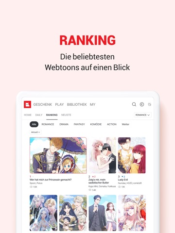 LEZHIN DE iPad screenshot