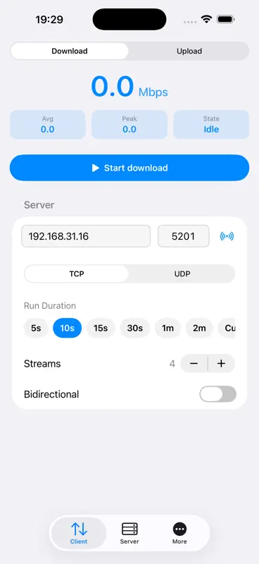 iperf3 - Network Tools screenshot 1 of 5
