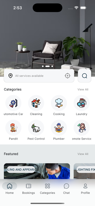 Fixit Service Booking Screenshot 1 of 5