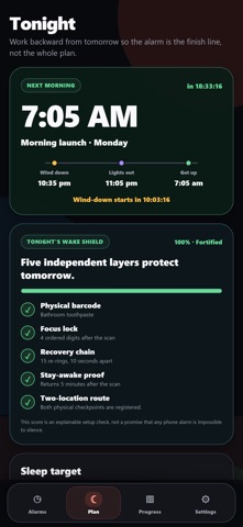 Wakebound: Barcode Alarm iPhone screenshot