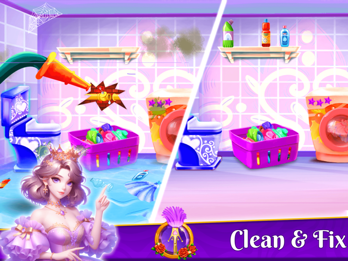 Princess Room Cleanup Washer