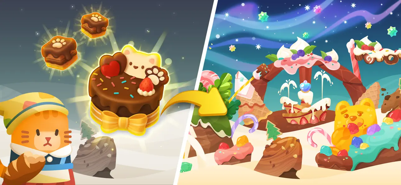 Merge Cats: Catopia Puzzle Hack screenshot 2 - iOS game interface