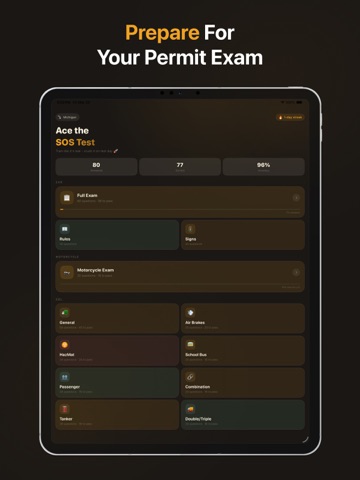 Michigan SOS MI Practice Test iPad screenshot