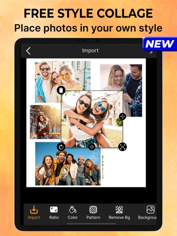 Photo Shape Collage Maker. iPad screenshot