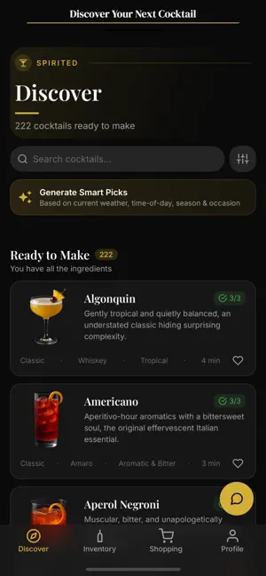 Spirited - Cocktail Recipes screenshot 3