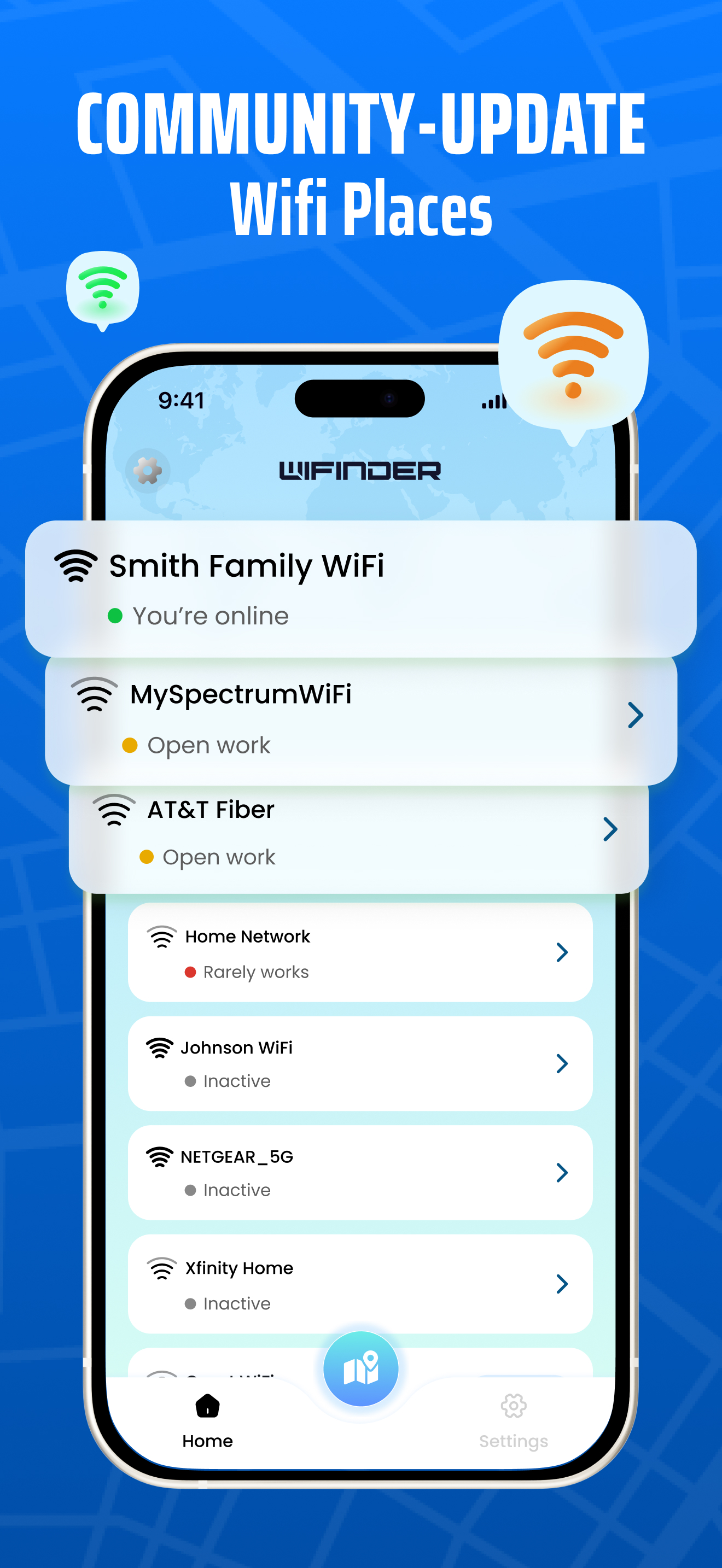 WiFinder: Wifi Location Map