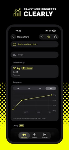 LiftLog - Strength Workout Log Screenshot 2 of 6