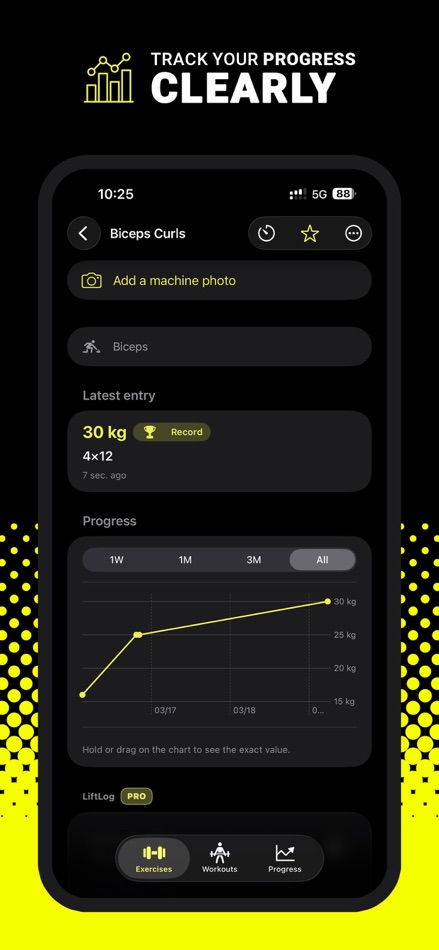 #2. LiftLog - Strength Workout Log (iOS) By: Xavier Derkenne