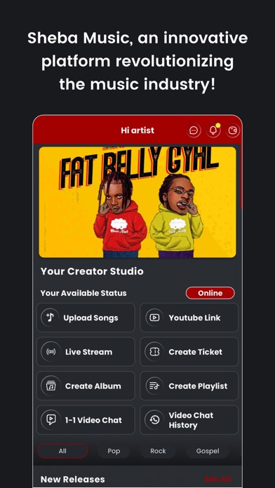 Sheba Music App Screenshot