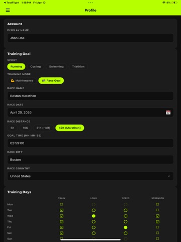 AthBoost iPad screenshot
