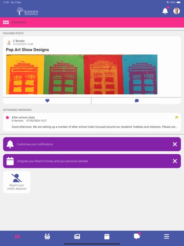 Blenheim Connect iPad screenshot