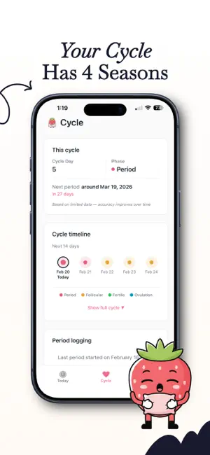 HerDay - Period & Cycle screenshot 2