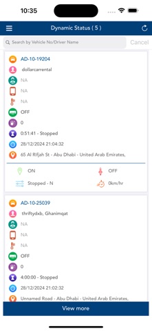 QAT GPS Tracking iPhone screenshot