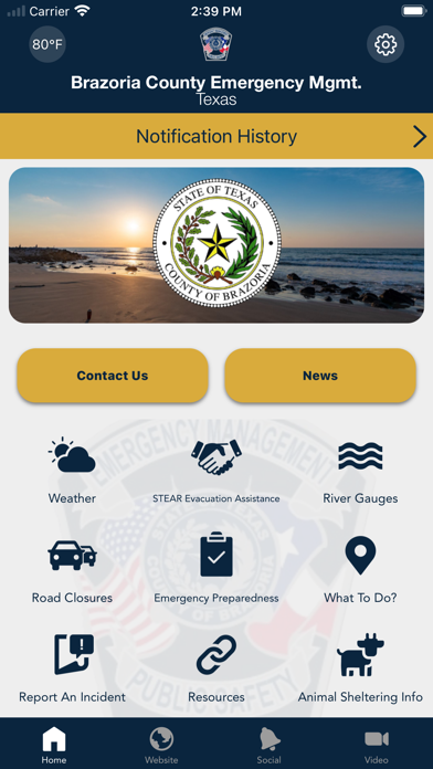 Brazoria County OEM Screenshot