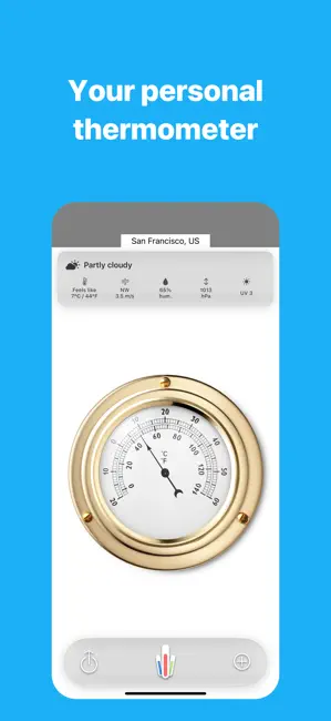 HD Thermometer ⊎ iPhone screenshot 2