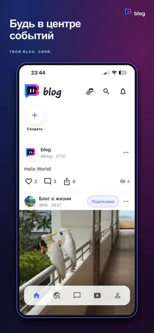 BLOG: социальная сеть screenshot 1