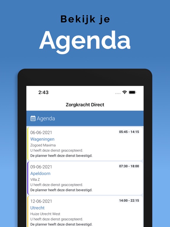 Zorgkracht Direct iPad screenshot