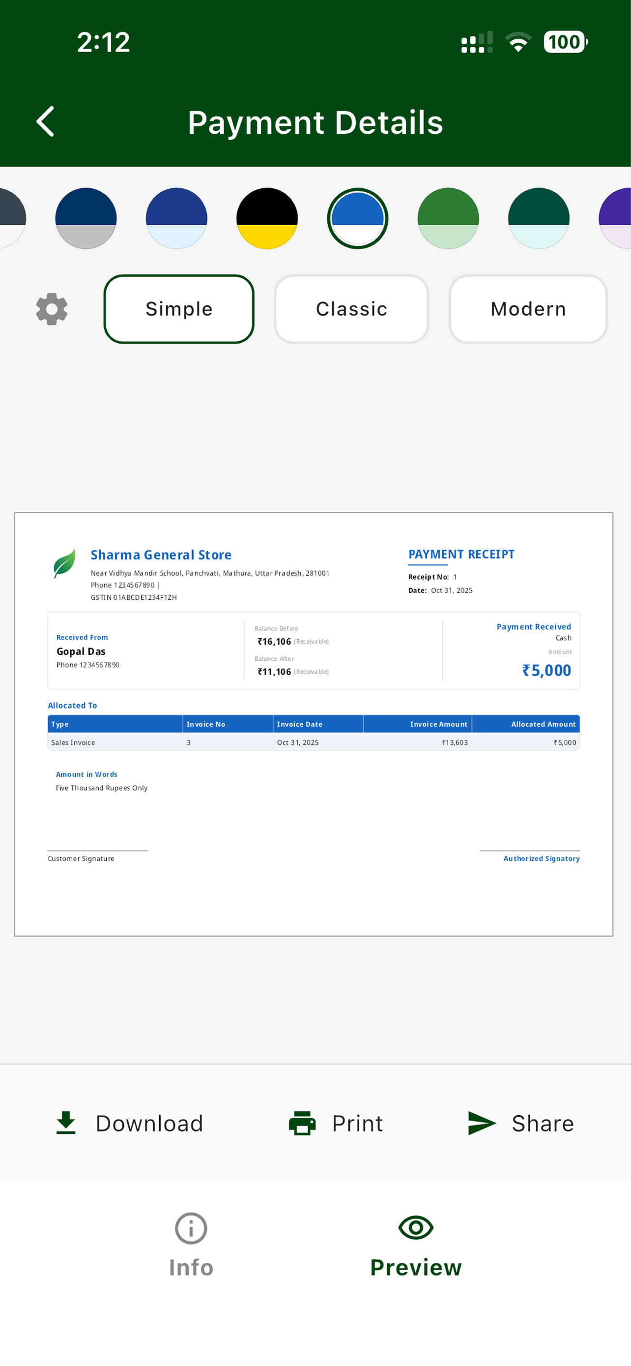 TreeBills Invoice Billing App