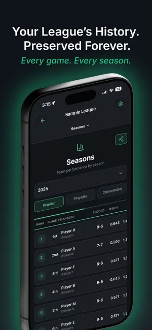 LeagueVault screenshot 1
