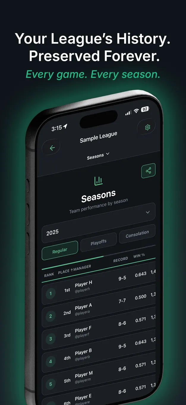LeagueVault preview