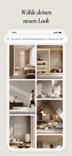 Screenshot von CozyAI - KI-Wohndesign auf dem iPhone 6