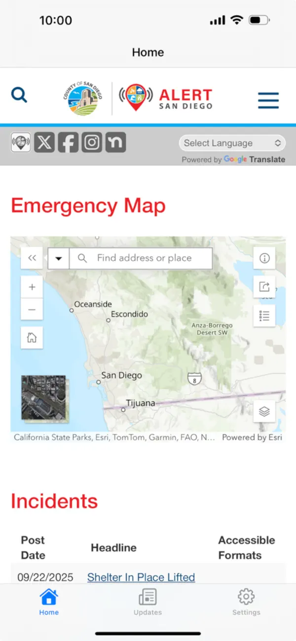 Screenshot #1 pour Alert San Diego