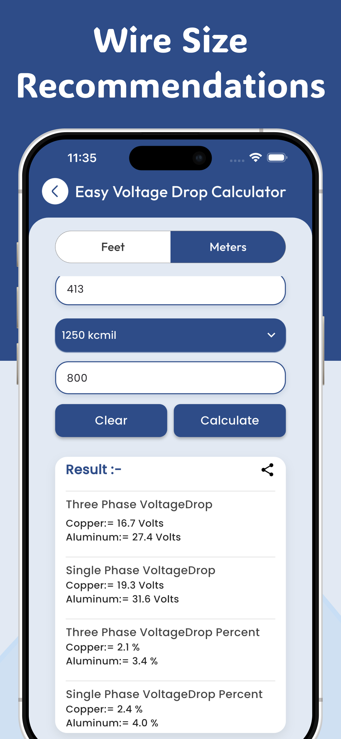 Voltage Drop Calculators screenshot 5