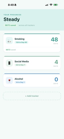 Steady: Quit Tracker Screenshot 3 of 3