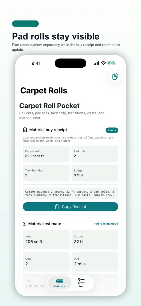 Screenshot #2 pour Carpet Roll Pocket