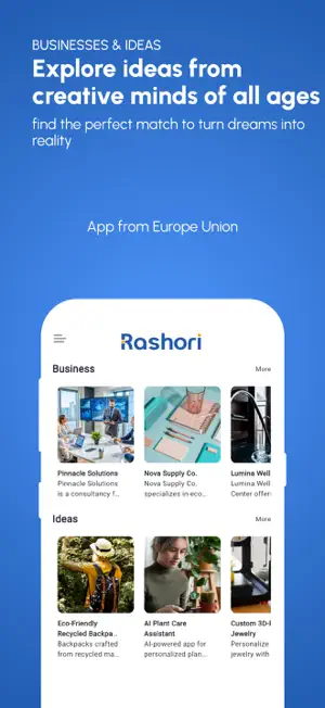 Rashori: Ideas and Investors screenshot 1
