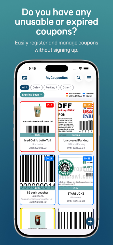 MyCouponBox - Easy Management screenshot 1