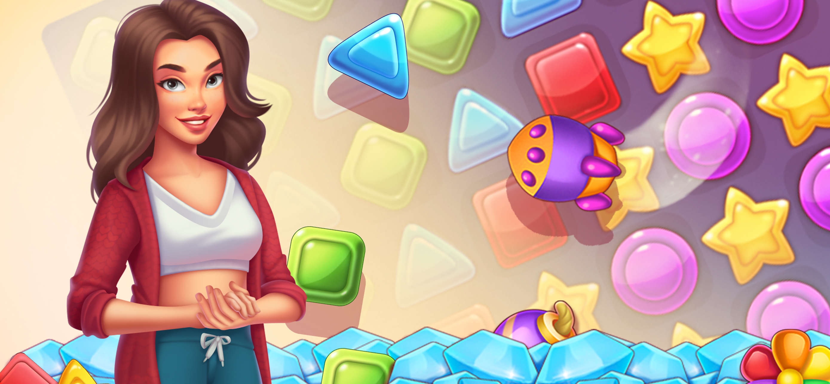 Match 3 Game :Pop Candy Puzzle
