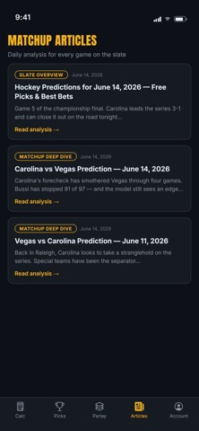 WP Hockey Predictor: Pro Picks screenshot