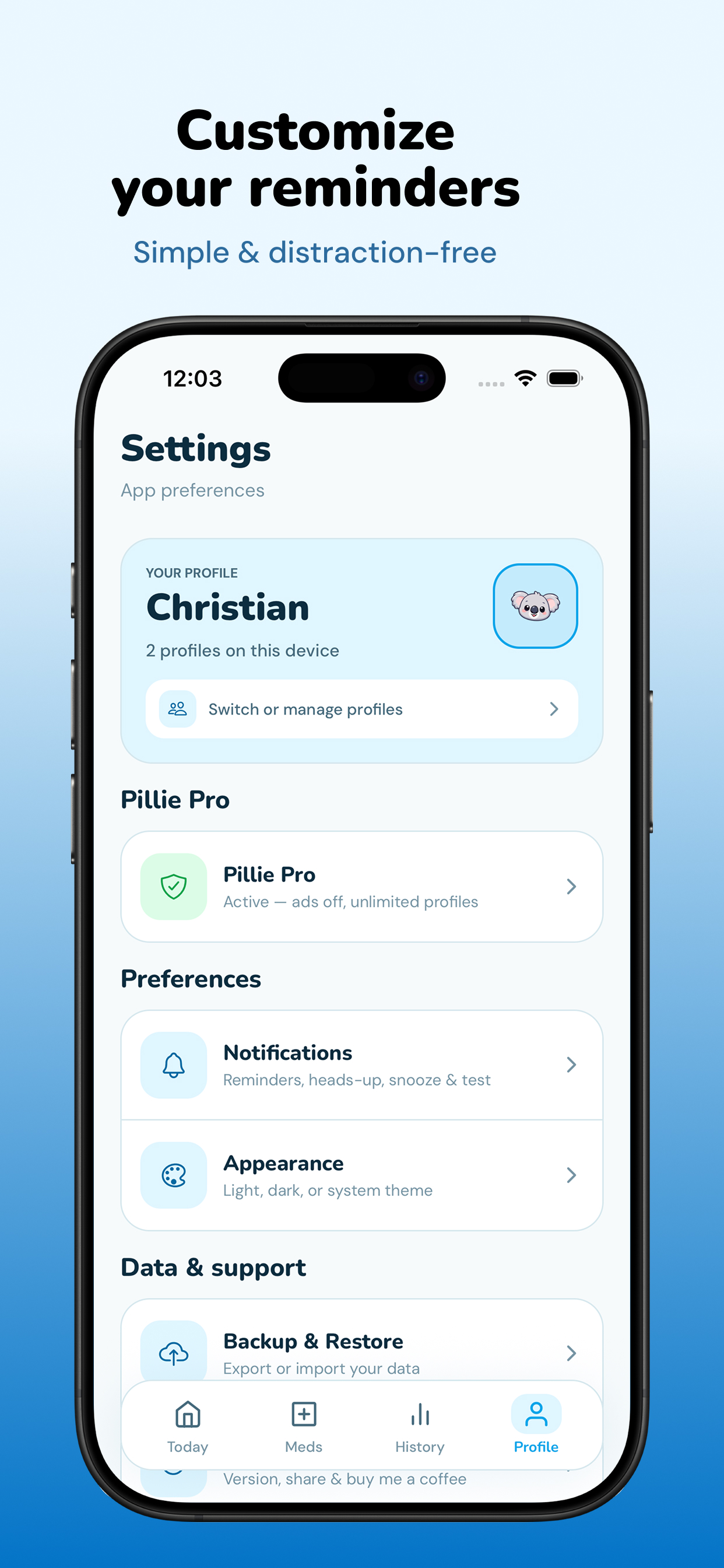 Pillie – Free Meds Reminder screenshot 4