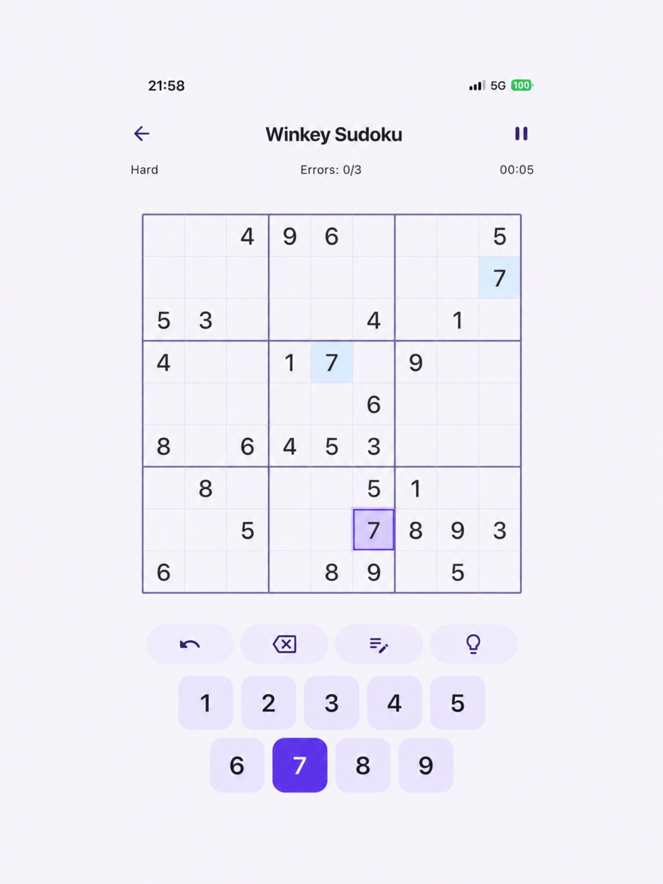 Screenshot 7 of Winkey Sudoku