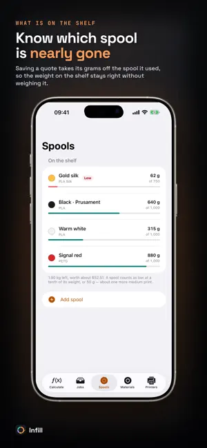 Infill: 3D Print Cost Calc screenshot 4