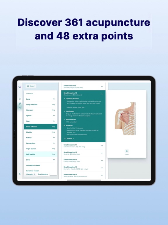 AKUDEX Acupuncture iPad screenshot 3 - Education app