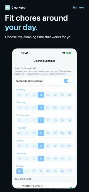 ClearKeep: Cleaning Planner screenshot 2